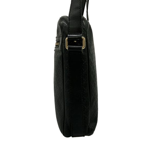 Gucci | Bags | Gucci Bright Diamante 2448 Black Leather  Gucci Bright Diamante Shoulder Bag 201448